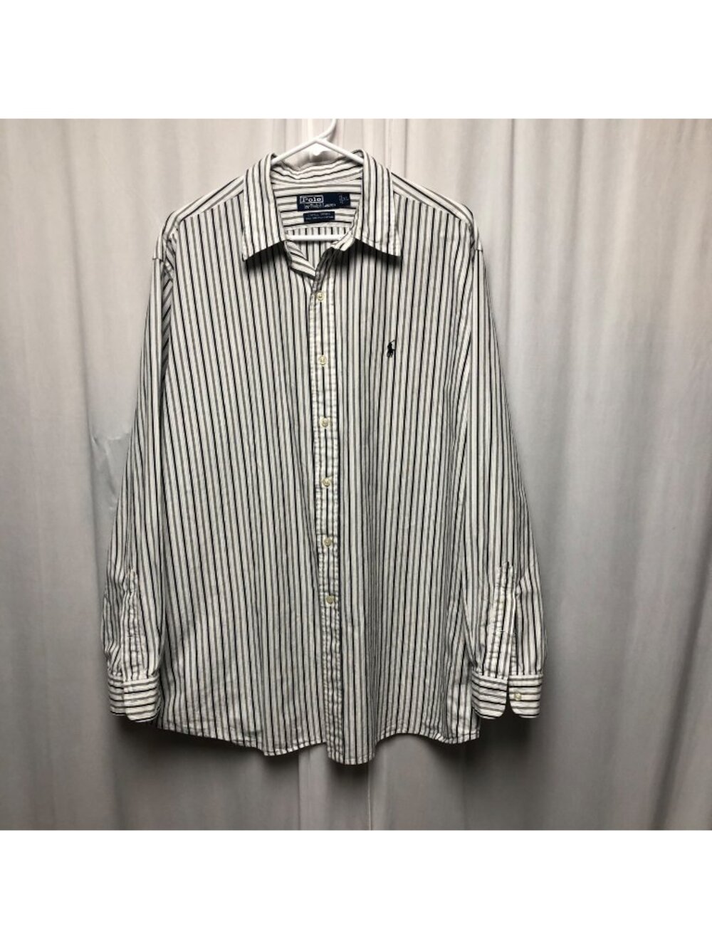 Polo Ralph Lauren Lowell Sport Shirt Mens Size XL Striped Long Sleeve Button Up